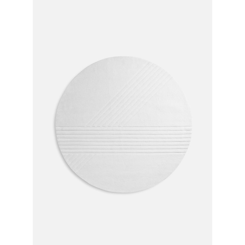 Off White Kyoto Rug, Round 8'2"