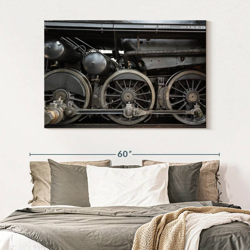 Mehar Rail Wheels, 34" H x 51" W