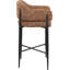Tabouret de comptoir en tissu Sylas-1433604253
