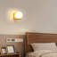 Minimalist 17cm Glass Globe Wooden Base Wall Light