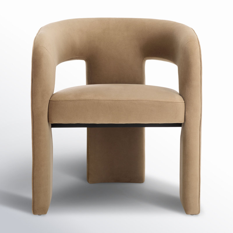 Meline Velvet Dining Chair, Brown