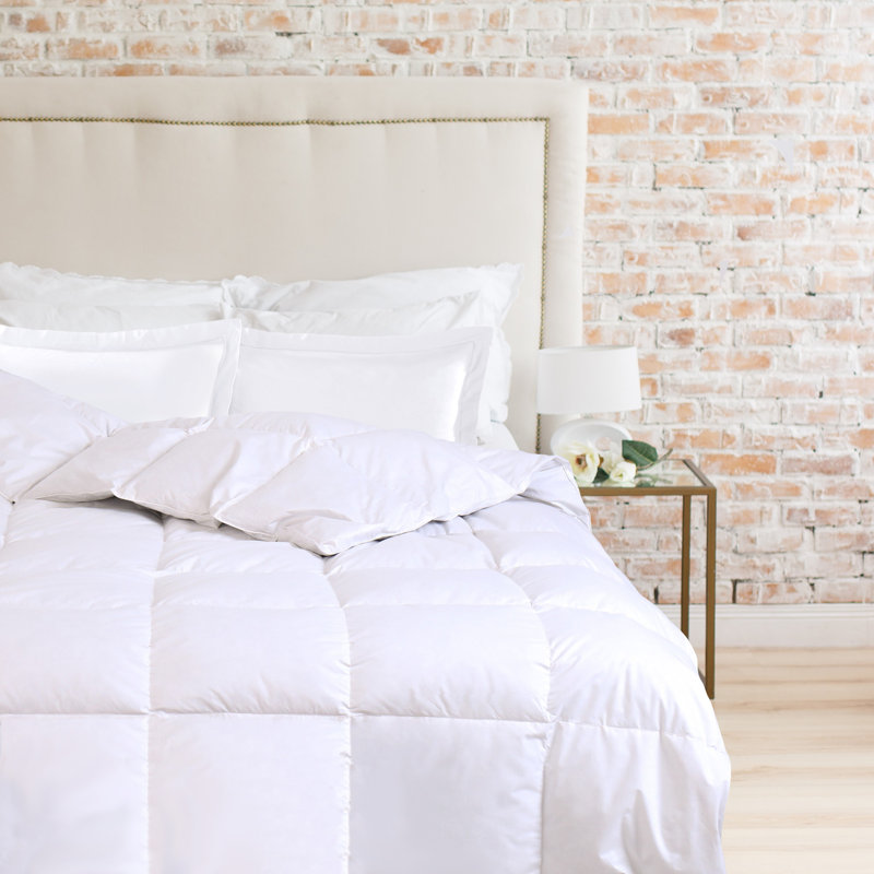 Édredon en duvet d'oie blanche 650, Lit simple