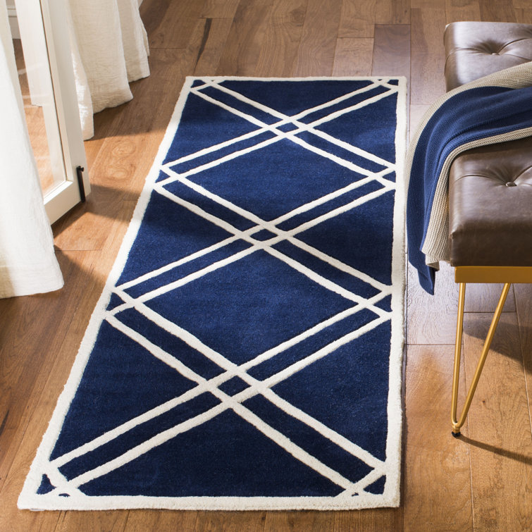 Deedie Hand Tufted Wool Geometric Rug