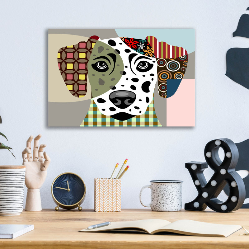 «Dalmatian Dog» par Lanre Adefioyue, H 12 po x l 16 po x P 0,13 po