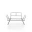 Causeuse moderne avec pieds Alora