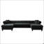 Canapé en chenille 3 pièces Novalune-106295944