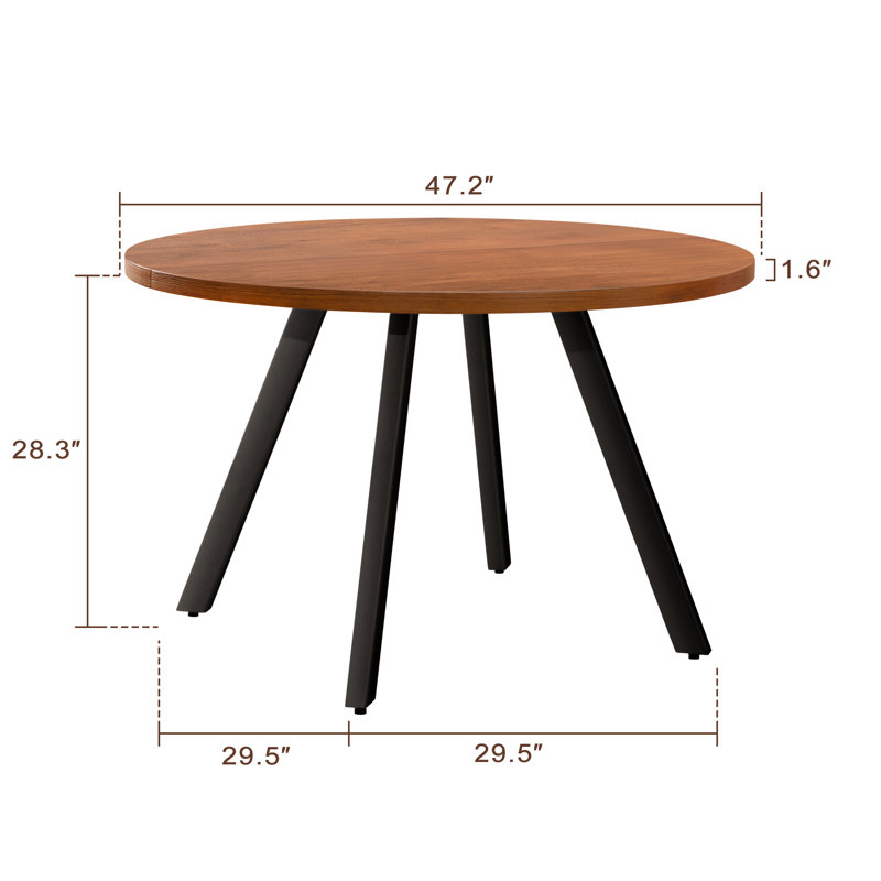 Table de salle à manger Johnaithan, Brun clair