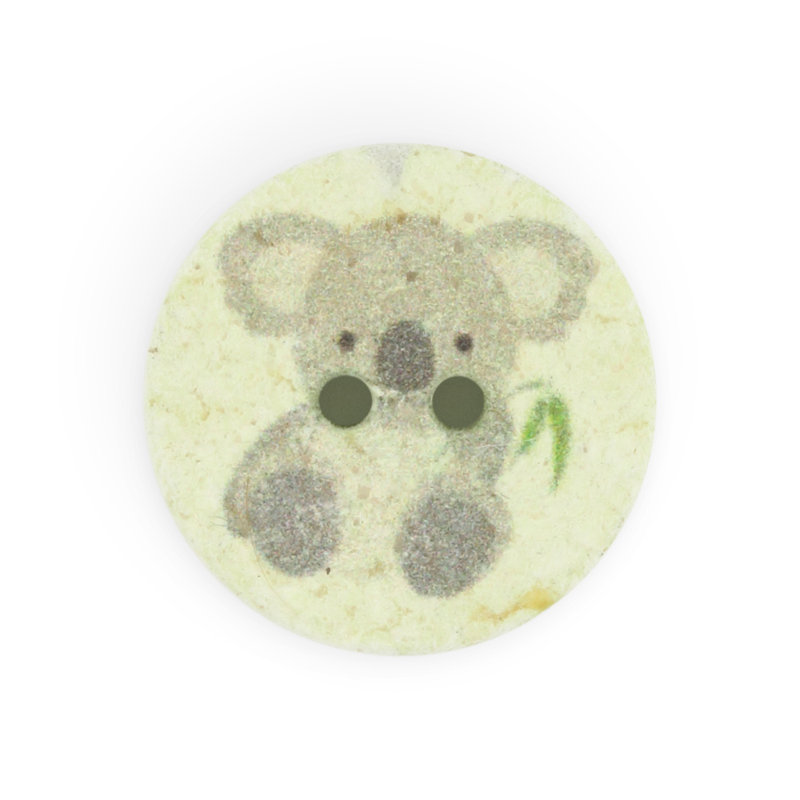 Bouton koala en coton recyclé Dritz