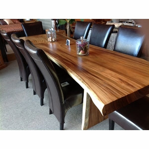 Solid Wood Dining Table, 138" L x 35" D