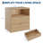 Fluted Farmhouse Night Stand with Charging Station,23" Mid-Century Modern Nightstand,2 Drawers End Table,Wood Side Table-863691411