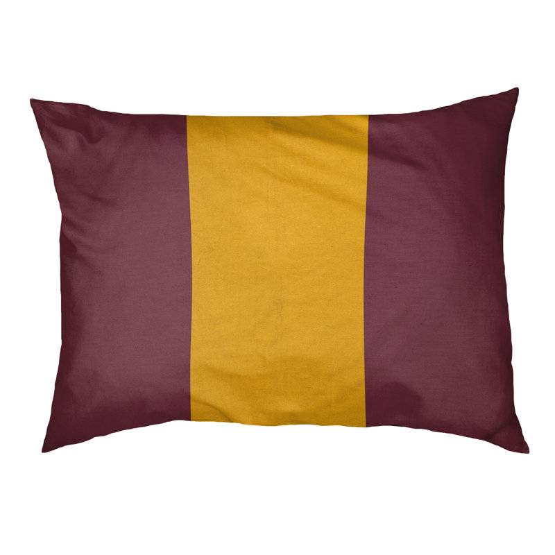 Coussin Washington, Moyen (l 40 po x P 30 po x H 6,5 po), Bourgogne / Doré