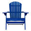 Chaise Adirondack bleue - idéale pour la détente sur la terrasse et le jardin