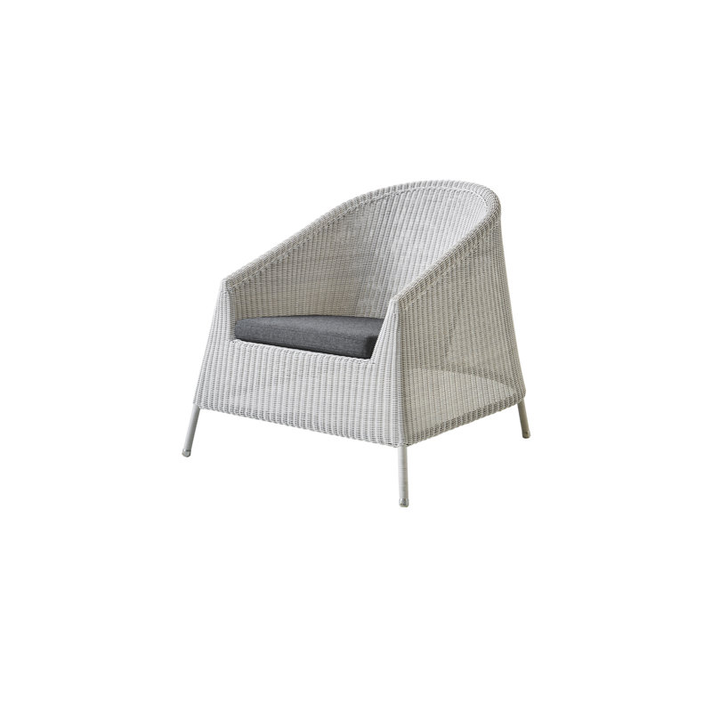 Kingston Armchair with Cushion, Black, Mocca