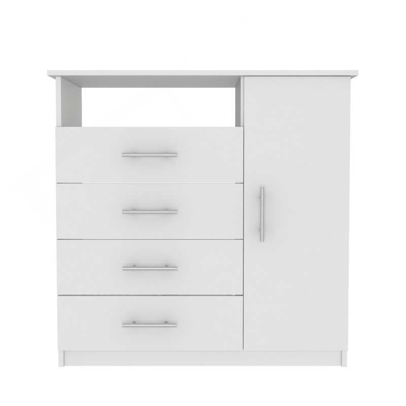 Commode Beaufort, chambre à coucher, blanc, Blanc