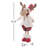 Red/White Polyester Standing Boy Moose
