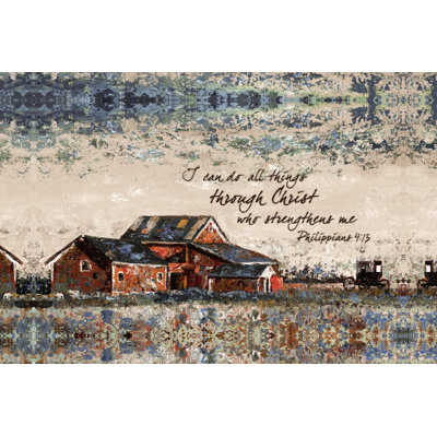 Verse And Barn - Wrapped Canvas Print