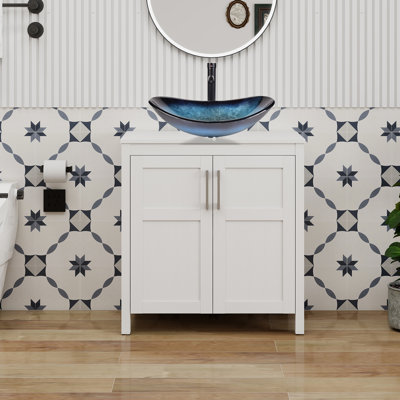 30" Free-Standing Modern Single Bathroom Vanity With Sink