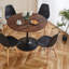 Maturi Dining Table with MDF Top & Pedestal Base-121293858-120158414-120158413