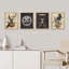 Pâques, Halloween, chapeau, chat, squelette, citrouille, impression sur papier, 4 pièces-97770253-97770250
