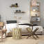 Table d'appoint décorative en bois avec finition grain de bois HOMcom