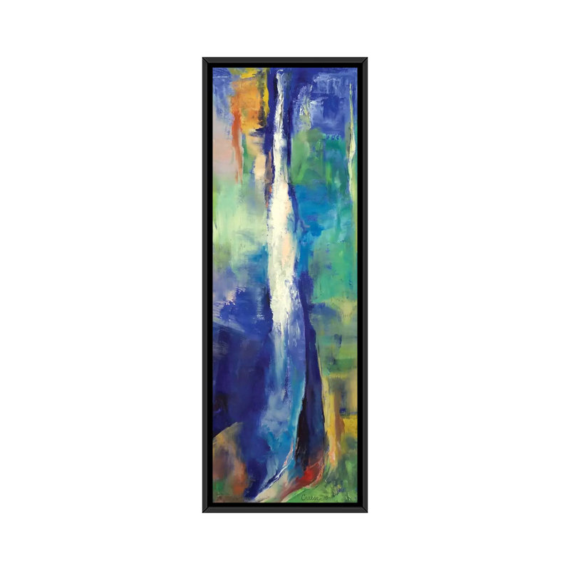 «Xanadu» par Michael Creese, reproduction sur toile tendue sur châssis, H 36 po x l 12 po x P 1,5 po, Toile avec cadre noir
