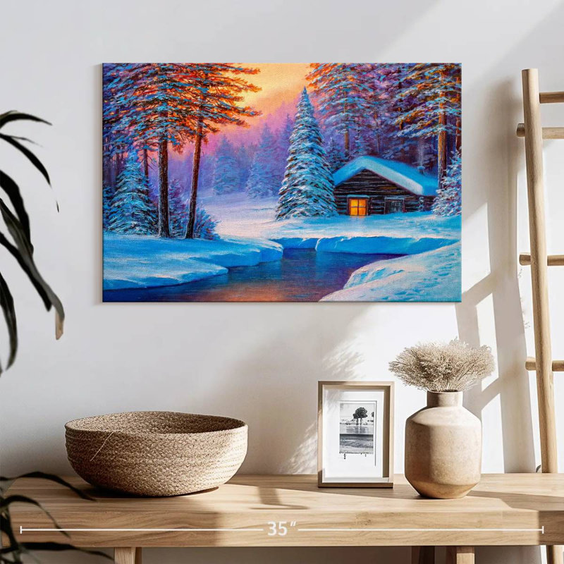 Noël blanc Alvord, H 16 po x l 24 po