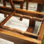 Chaise longue d'extérieur en bois massif