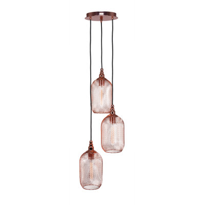 Luminaire suspendu 3 lumières Adkins Plexus