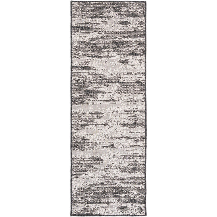 Noushin Charcoal Cartago Indoor/Outdoor Modern Rug