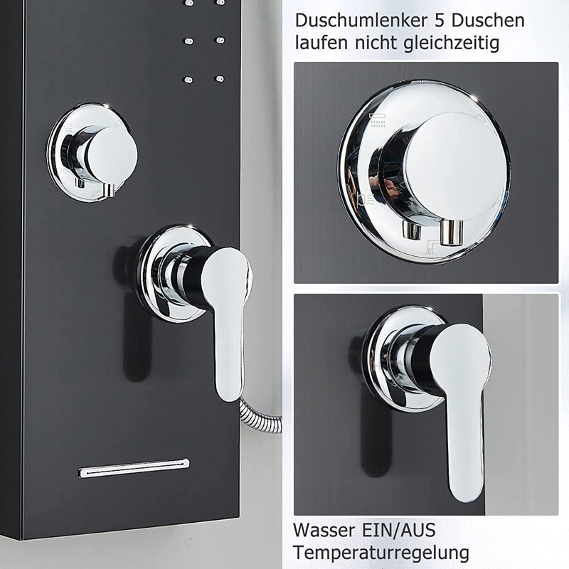 44.4'' Shower Panel with Fixed Shower Head
