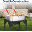 18qt Aluminum Double Fryer With 2 Baskets