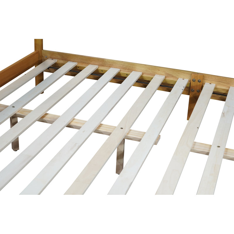 Grand lit avec tête de lit tapissier Boucle, structure en bois d'hévéa massif et pieds de soutien, plateforme de lit moderne avec rangement blanc.