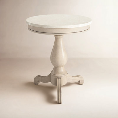 Aberdale 24" Genuine Marble End Table