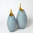 Frosted Vase w/Amber Casing-71272870-71272872