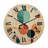 Distant Galaxies Midcentury Elegant Retro III - Modern Midcentury Oversized Wood Wall Clock-1835554711