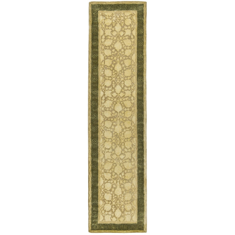 Bellview Hand Tufted New Zealand Wool Oriental Rug, Runner 2'6" x 12'