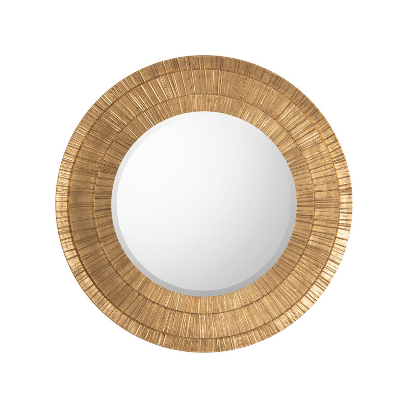 Peili Round Mirror, Gold