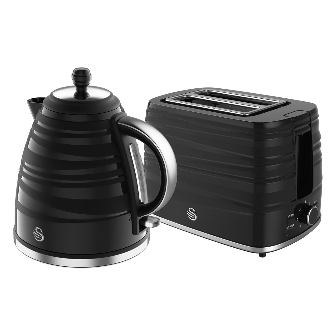 Swan Symphony Kitchen Set, 1.7L Fast Boil Kettle & 2 Slice Toaster