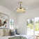 Jelsy 42'' Ceiling Fan with LED Lights and retractable fans