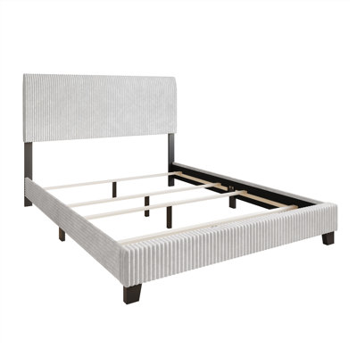 Pravesh Corduroy Upholstered Bed