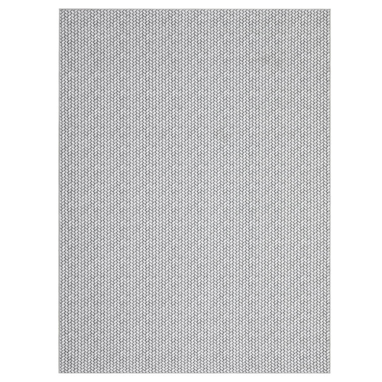 Modern Farmhouse Anti-Slip Area Rug Washable Non-Shedding Braided Print Throw Rug Foldable Low Pile Soft Indoor Accent Rug for Playroom Office Bedroom Living Room