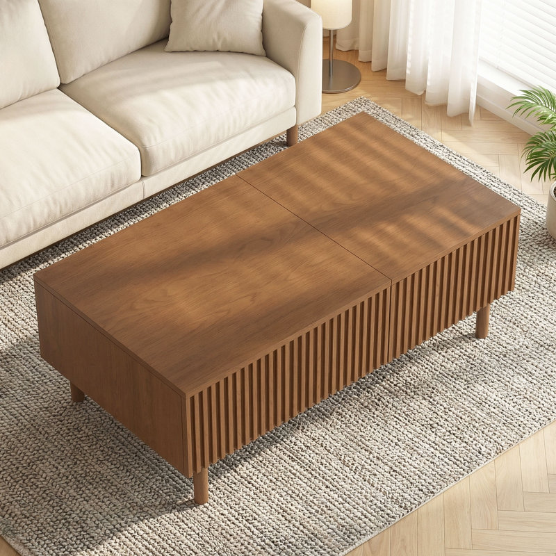 Table basse 51 po Mid Century Modern