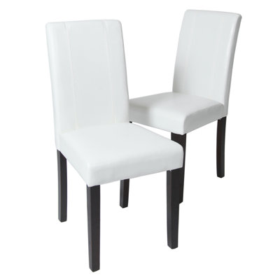 Chaise Parson rembourrée en similicuir de style urbain Urban, ensemble de 2