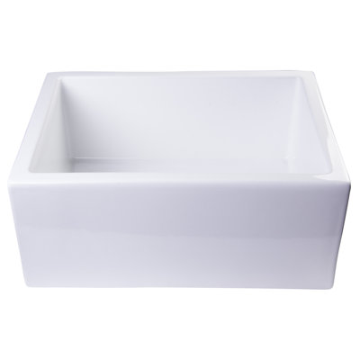 23.63'' L Single Bowl Fireclay Kitchen Sink