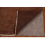 Tapis brun abstrait en laine noué à la main 6 pi 7 po x 8 pi 8 po Abstract