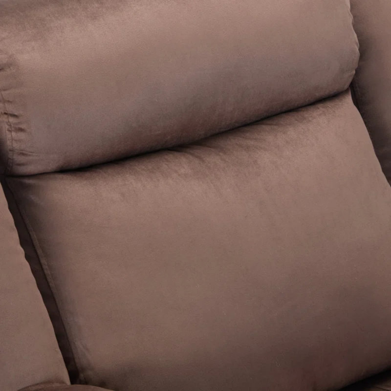 Fauteuil inclinable manuel berçant moderne de 37,4 po Carshalt (ensemble de 2), Brun