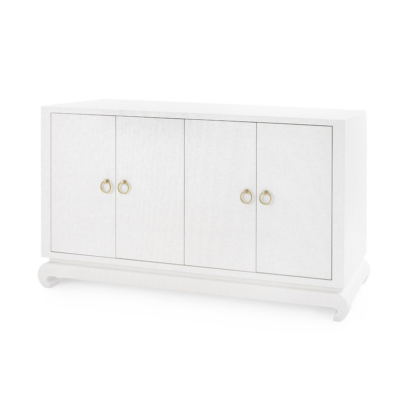 Meredith Sideboard, White, 30"H x 53.3"W x 18"D