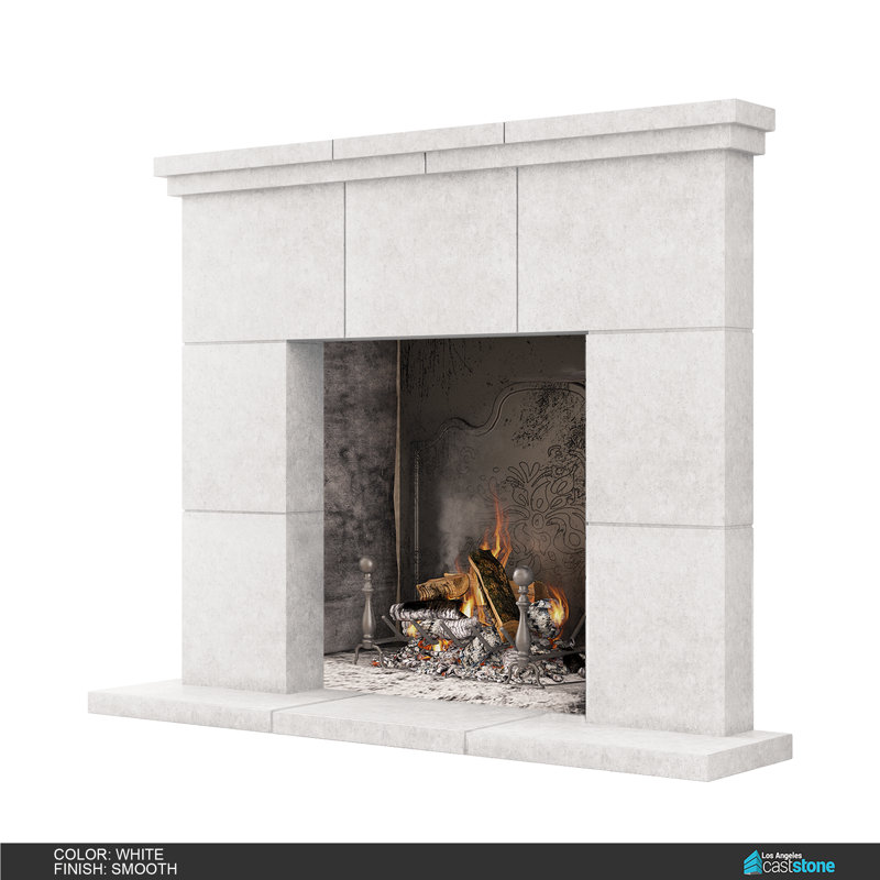 Tuscany Fireplace Surround, Smooth White