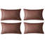Ensemble de 4 housses de coussin en similicuir-115960166-225115995