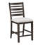 Ensemble de salle à manger de style classique avec table à finition espresso foncé et rallonge et chaises-766104291